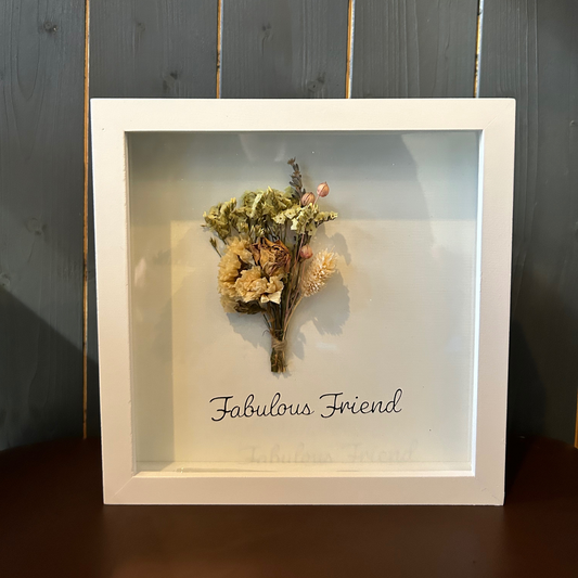 Dried Flowers in Frame - For a Fabulous Friend